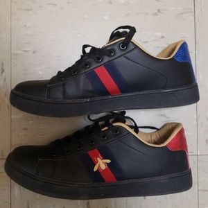 gucci bee sneakers mens